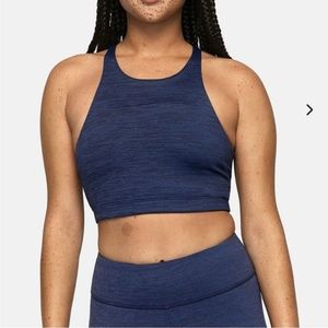Outdoor Voices Baltic Blue Tech Sweat Crop Top